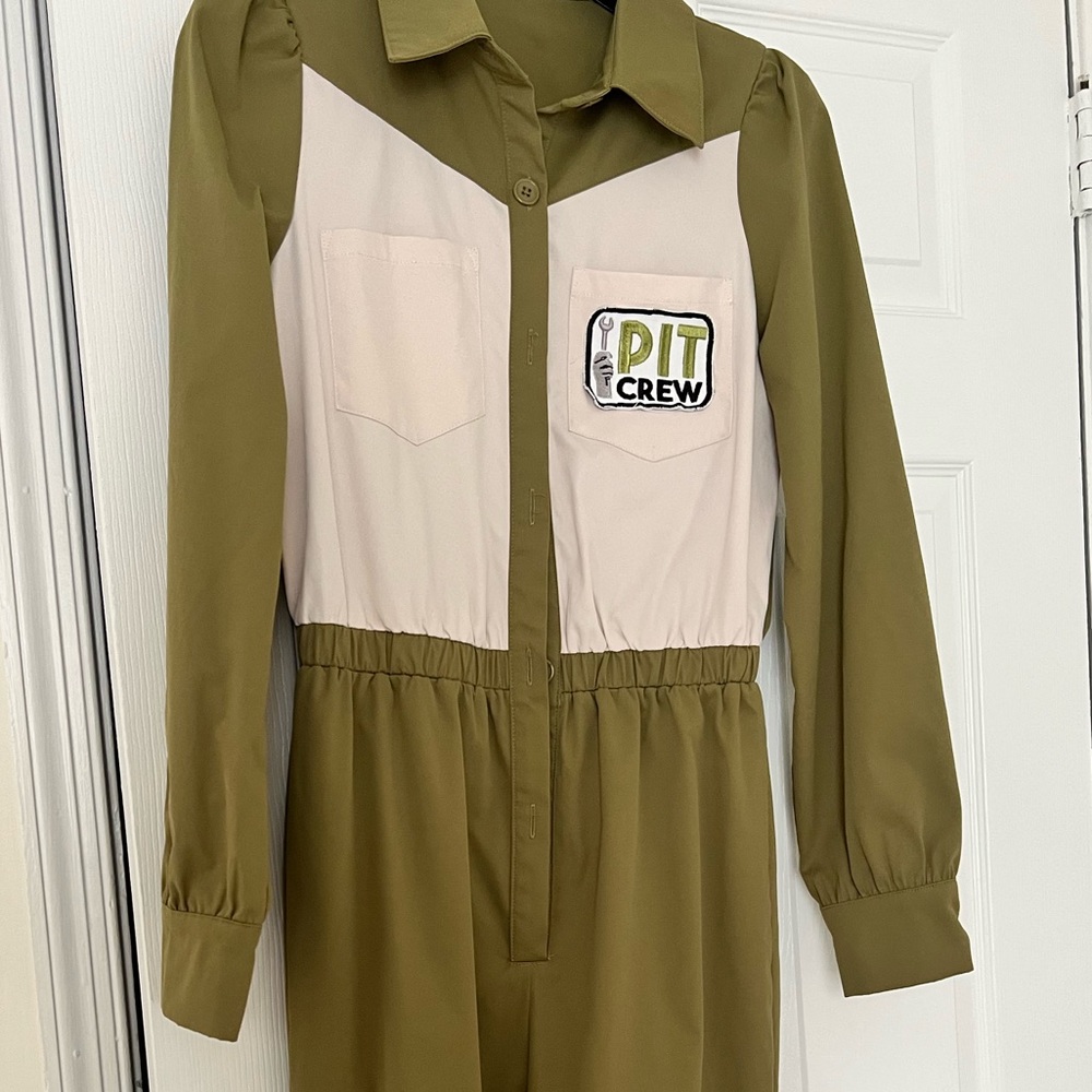 Olive green jumpsuit